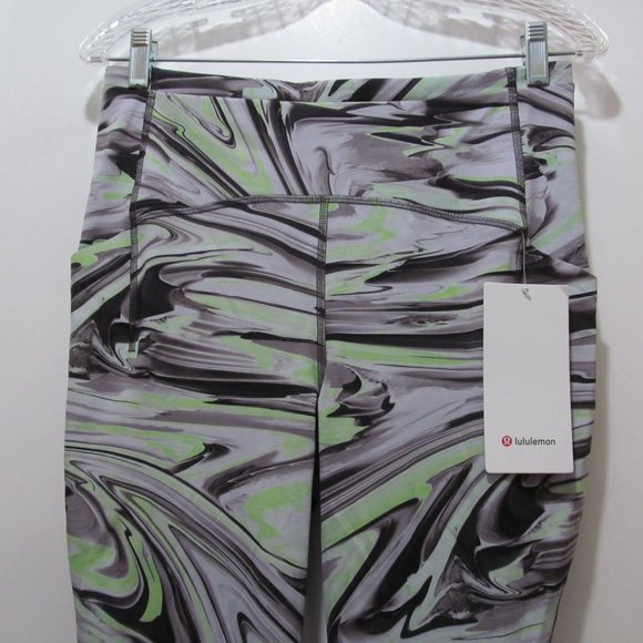 LULULEMON Swift Speed High Rise Tight 28" Paint Glide Warp Size 10 NWT - Picture 3 of 16